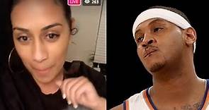 Carmelo Anthony's Mistress Baby MAMA Goes ON IG Live To Give A Message To HATERS!