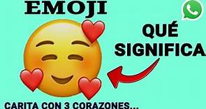 Emoji CARITA CON 3 CORAZONES🥰😎