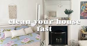 How to clean your house FAST (Clean your home in under an hour!)