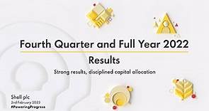 Shell's fourth quarter and full year 2022 results presentation | Investor Relations