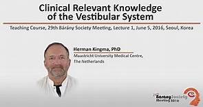 Clinical Relevant Knowledge of the Vestibular System