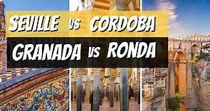 Seville vs. Granada vs. Cordoba vs. Ronda | Andalusia’s Golden Three Places to Visit