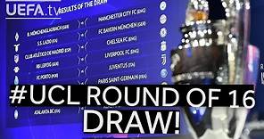 UEFA Champions League 2021/22 round of 16 draw featuring Chelsea ,Bayern Munich , Man Utd and PSG