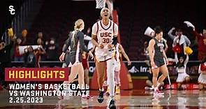 Women's Basketball - USC 68, WSU 65: Highlights (2/25/23)