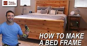 How to Make a Bed Frame with plans available