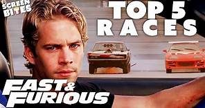 TOP 5 Races | Fast & Furious Saga | Screen Bites
