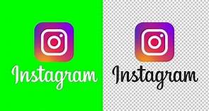 Instagram logo animation green screen, transparent background | Free Download link