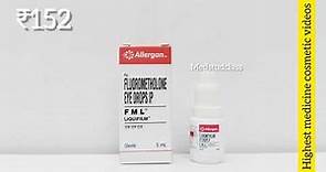 FML liquifilm eye drops fluorometholone eye drops allergic eye diseases