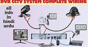 Easy CCTV DVR System Complete Wiring Installation | Security Camera Installation
