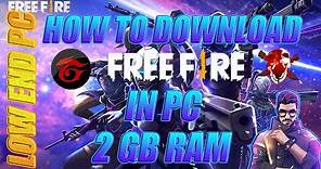 How To Download Free Fire In Low End PC - 2GB Ram - Core 2 Duo - How To Download Free Fire In Laptop