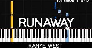 Kanye West - Runaway (Easy Piano Tutorial)