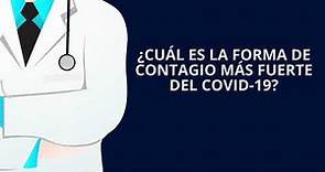 ¿Cuál es la forma de contagio más fuerte del COVID-19?