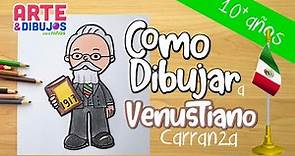 Como dibujar a VENUSTIANO CARRANZA - Revolución mexicana para niños