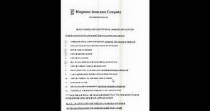 KINGSTONE INSURANCE COMPANY TLC GUIDELINE