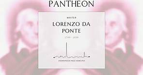 Lorenzo Da Ponte Biography - Italian opera librettist, poet, and Roman Catholic priest (1749–1838)