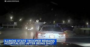 Video shows moments before Illinois State trooper shot, takedown of suspect