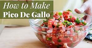 Easy Homemade Pico De Gallo