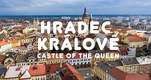 Hradec Králové - Queen´s Castle a beautiful city in Czech Republic - Drone 4K
