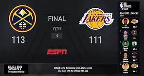 Nuggets @ Lakers Game 4 Conference Finals Live Scoreboard | #NBAPlayoffs Presented by Google Pixel