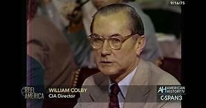 William Colby Church Committee Hearing