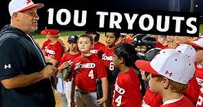 10u Baseball Team Try Outs | Becoming a Redhawk