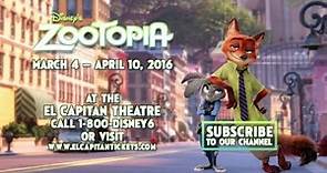 Zootopia at The El Capitan Theatre - Opening Day