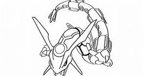 Dibujos Muy Fáciles - como dibujar pokemon Rayquaza - Tutorial de Dibujo