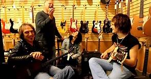 Dave Amato, Lisa from the Veronicas and Tyler Bryant at Norman's Rare Guitars