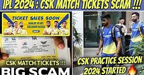 CSK Match Tickets Booking Scam 😱 Chennai Super Kings Practice Session IPL 2024 🔥