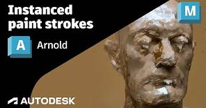 Arnold Tutorial - How to create a paint stroke effect in Arnold for Maya (GPU)