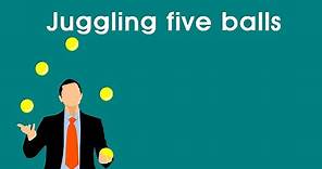 Short Story: Juggling five balls (work life balance by Brian G. Dyson)