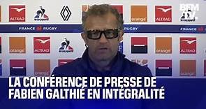 XV de France: la conférence de presse de Fabien Galthié en intégralité
