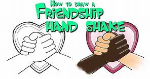 How to draw Hand Shake