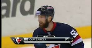 Cam Barker scores his 10th goal of the season