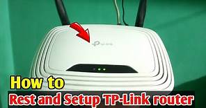 How to Reset and Setup TP-Link router Step by Step full process || TP-Link Router Reset and Setup