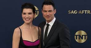 Julianna Margulies and Keith Lieberthal pose at the SAG Awards