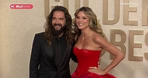 Heidi Klum and Tom Kaulitz at the 2024 Golden Globe Awards