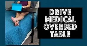 Drive Medical Adjustable Overbed Table