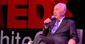 The Only Thing I Regret Is Not Dreaming Big Enough | Shimon Peres | TEDxWhiteCity