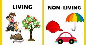living things and nonliving things | Living and non living things for kids | Living and non living