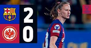 FC BARCELONA 2 vs 0 EINTRACHT FRANKFURT | UEFA WOMEN'S CHAMPIONS LEAGUE 🔵🔴