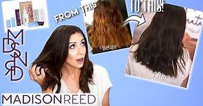 I TRIED MADISON REED HAIR COLOR! DIY home hair dye kit review AND COUPON CODE!