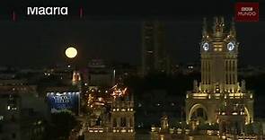 Así se vio la súper Luna de Nueva York a Madrid