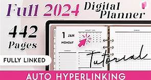 How to make a Full Digital Planner for 2024 - Hyperlinked