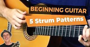 Strum Patterns For Beginners | 5 Best Guitar Strumming Patterns for Beginning Guitar