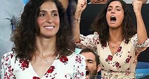 Rafael Nadal's Girlfriend Xisca Perello in a Floral Dress | Australian Open WAG Love Support