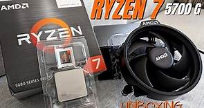AMD Ryzen 7 5700G & Radeon Graphics: An Unboxing and Overview