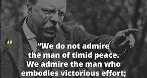Theodore Roosevelt Quote on Manhood
