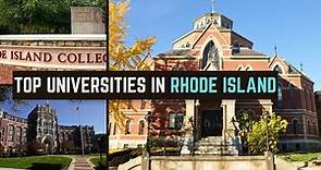Top 5 Universities in Rhode Island | Best University in Rhode Island