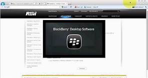 How to install the BlackBerry Desktop Software onto PC